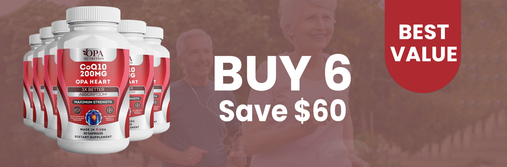 opa Heart Health Buy 6 save get 60 dollars